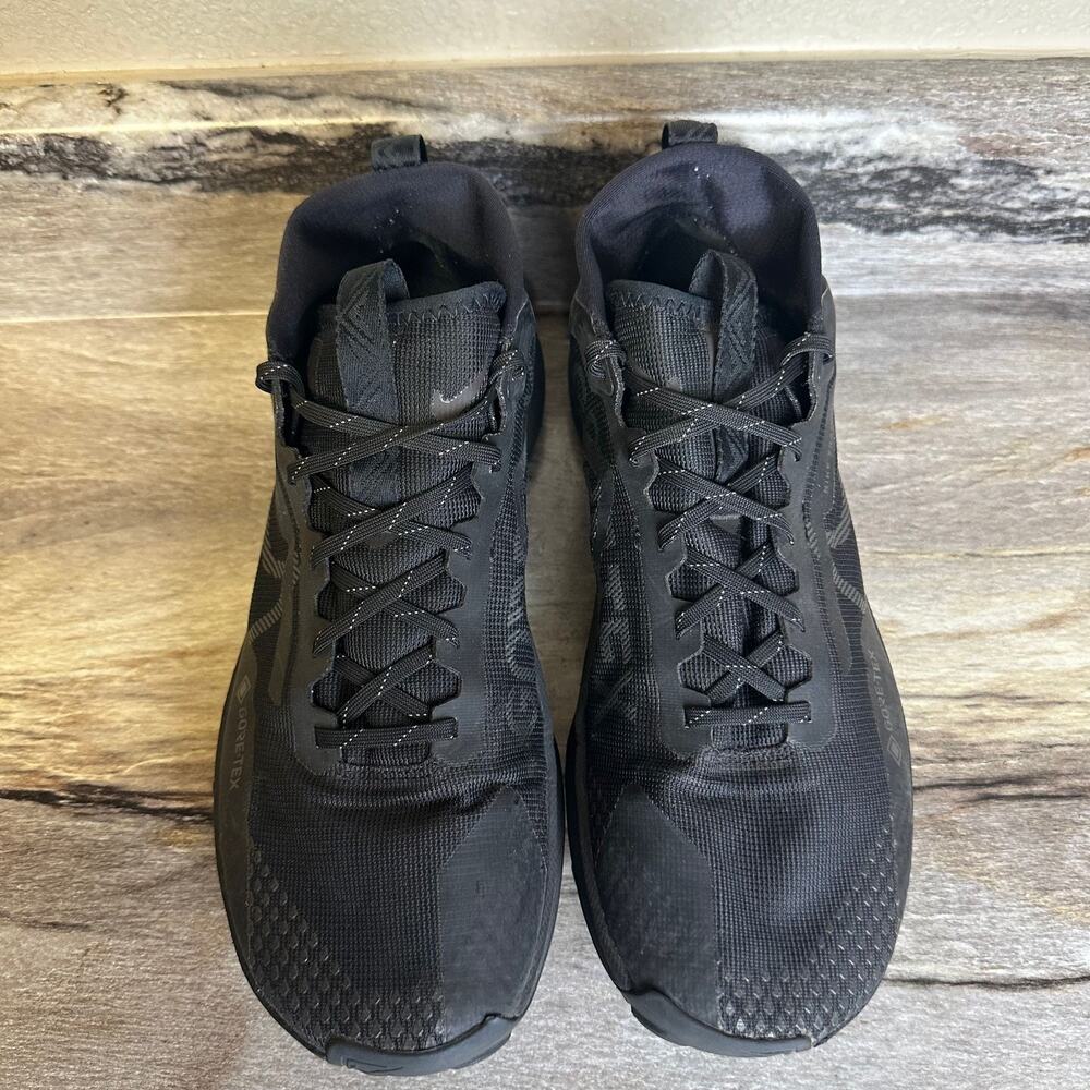 Nike Pegasus Trail GTX 4 Men Size 11.5 Black GORETEX Waterproof Shoes DJ7926-008 - Picture 6 of 11